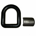 Aftermarket One (1) Black Weld On 1" Forged D Ring Tow Truck Trailer Chain Rope Tie Down TLU28-0017